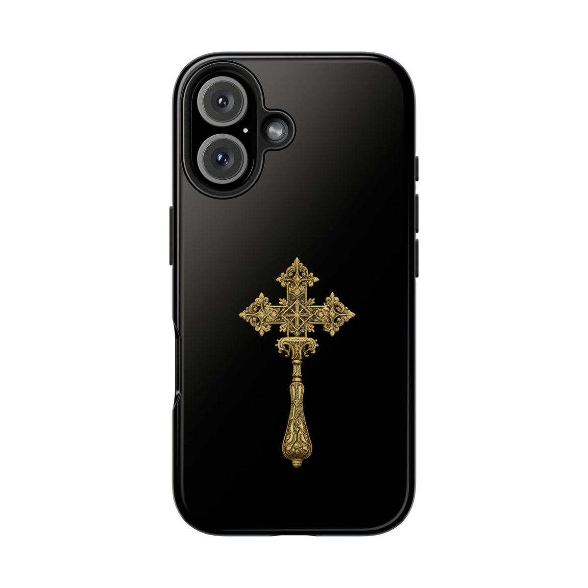Black & Gold Ethiopian Cross Tough Case – phone case view 26