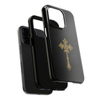 Black & Gold Ethiopian Cross Tough Case