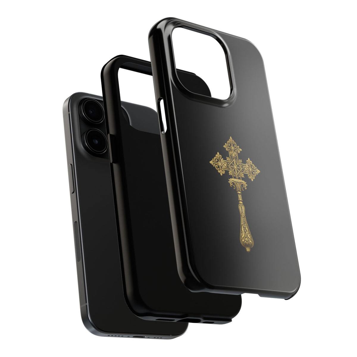 Black & Gold Ethiopian Cross Tough Case