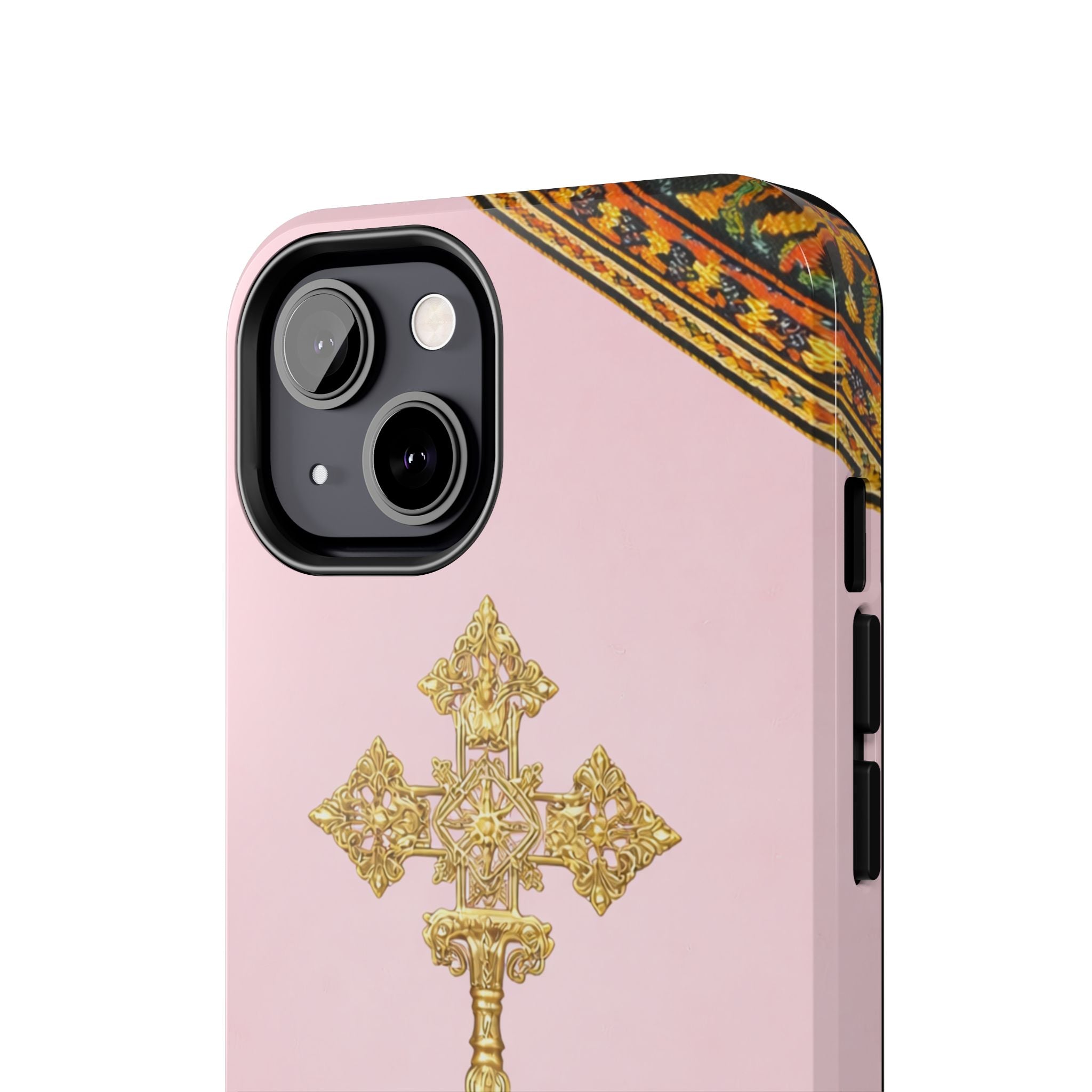 Pink Ethiopian Cross Phone Case 🇪🇹 | Orthodox Christian Tough iPhone Case  | Habesha Design