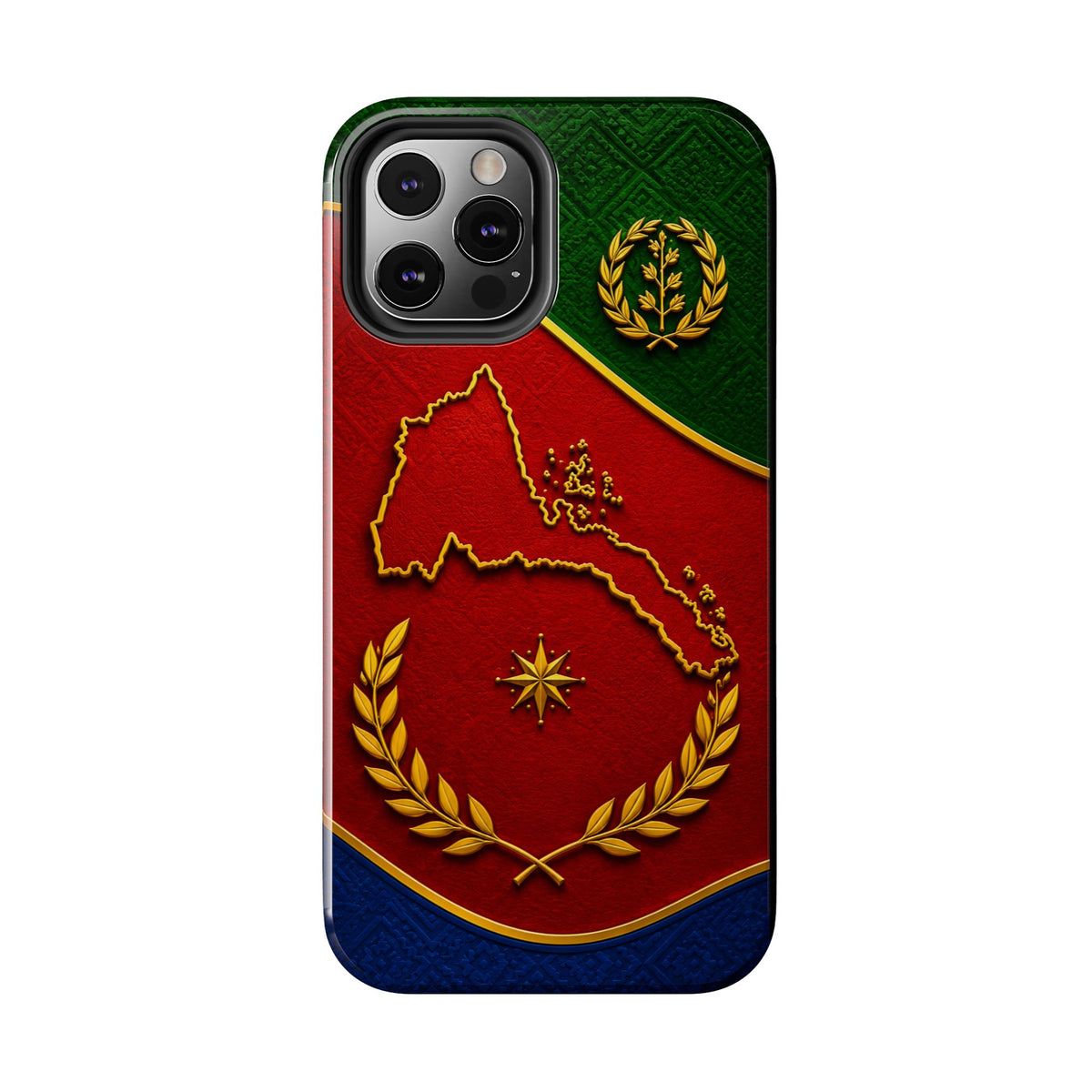 Eritrea Heritage Gold Map Tough Case