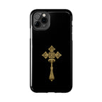 Black & Gold Ethiopian Cross Tough Case – phone case view 42