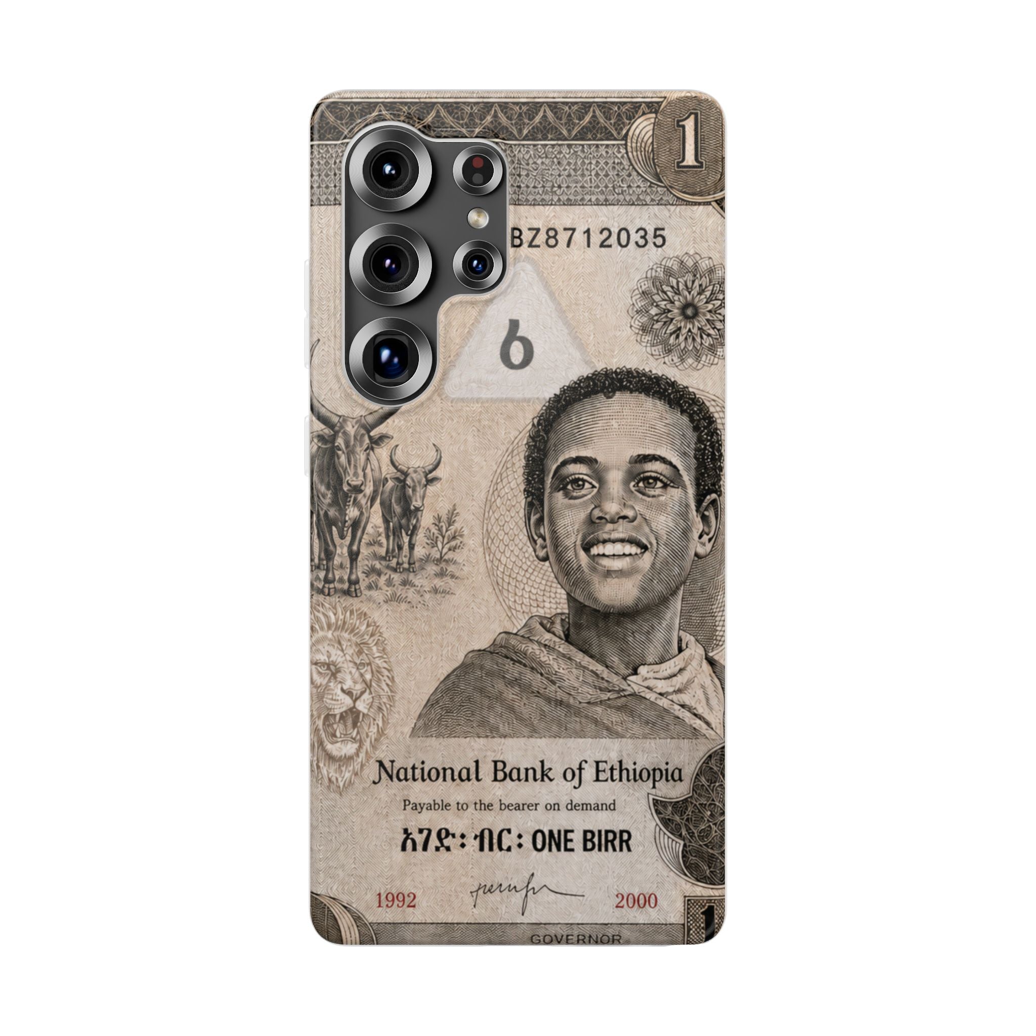 Ethiopian Birr Slim Phone Case | Habesha Money Cover Design