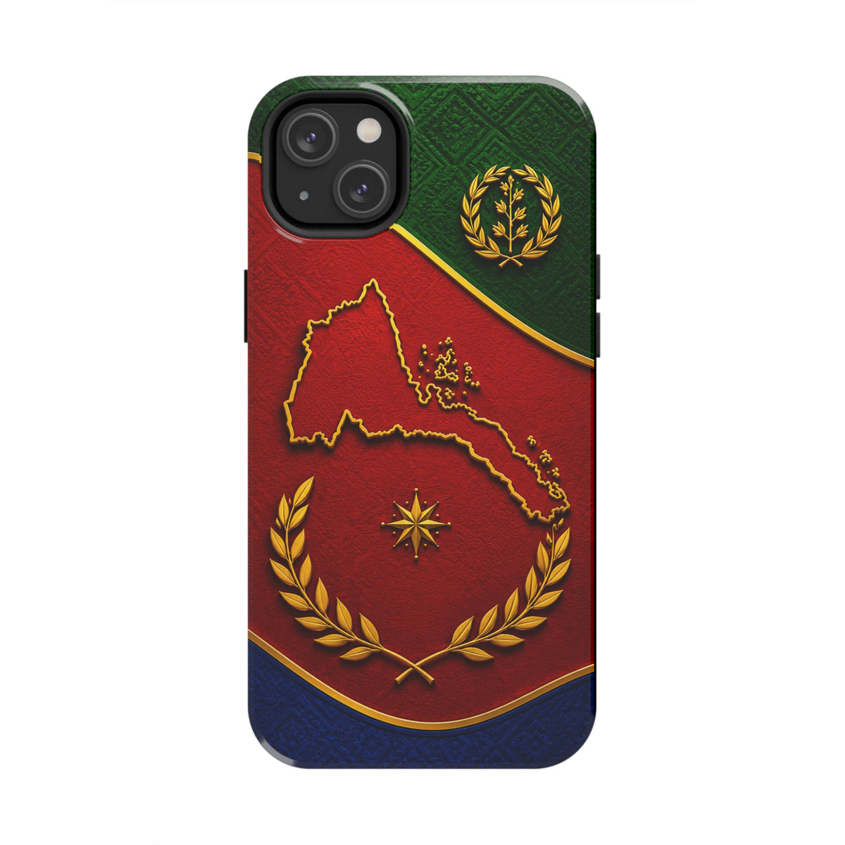 Eritrea Heritage Gold Map Tough Case – phone case view 16