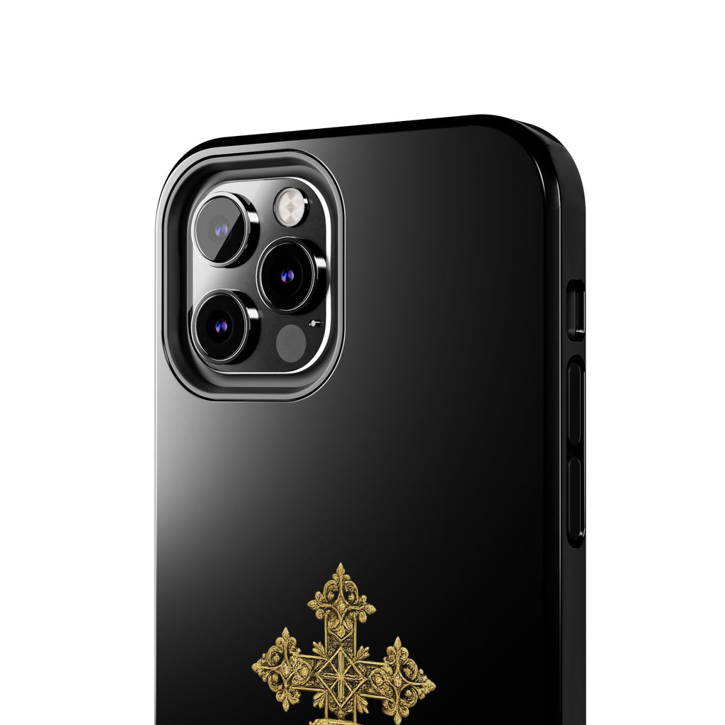 Black & Gold Ethiopian Cross Tough Case