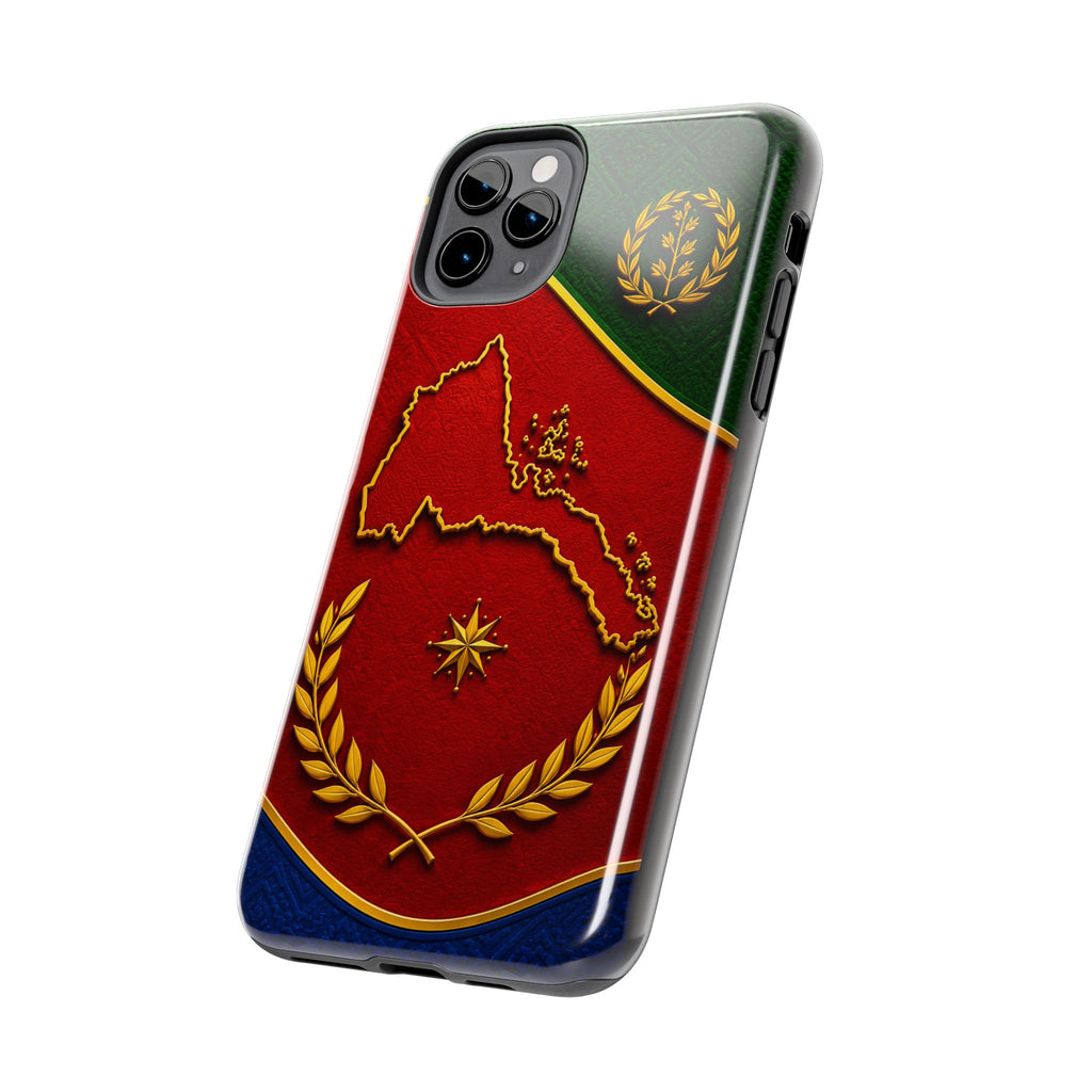 Eritrea Heritage Gold Map Tough Case – phone case view 43