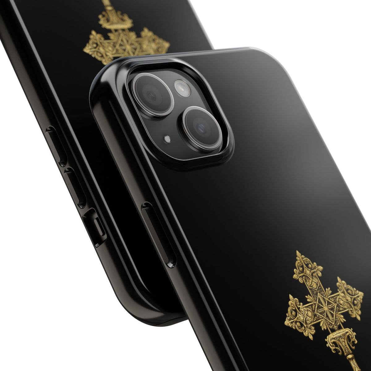 Black & Gold Ethiopian Cross Tough Case