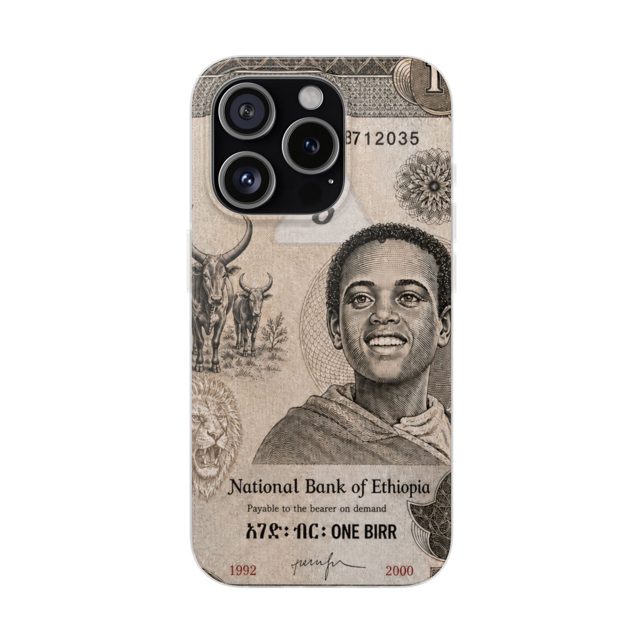 Ethiopian Birr Slim Phone Case | Habesha Money Cover Design