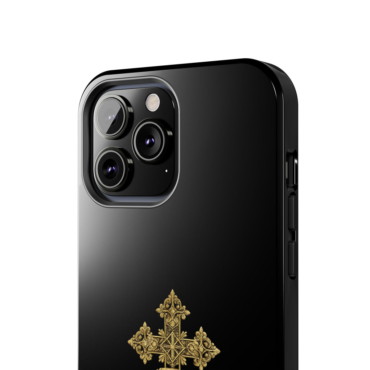 Black & Gold Ethiopian Cross Tough Case – phone case view 35