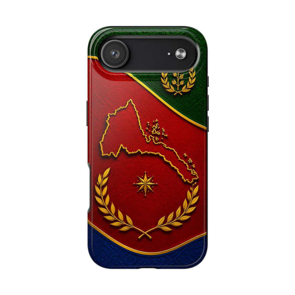 Eritrea Heritage Gold Map Tough Case – phone case view 32