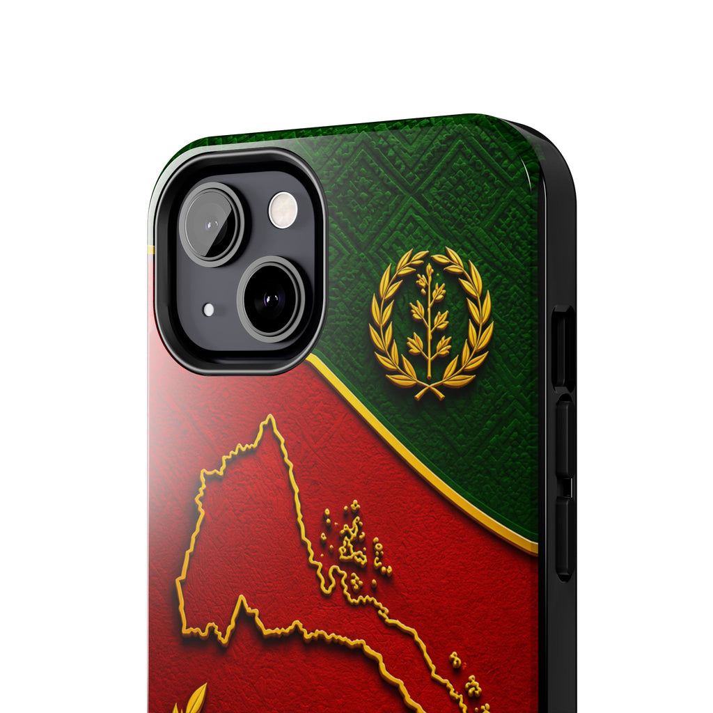 Eritrea Heritage Gold Map Tough Case