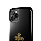 Black & Gold Ethiopian Cross Tough Case – phone case view 41