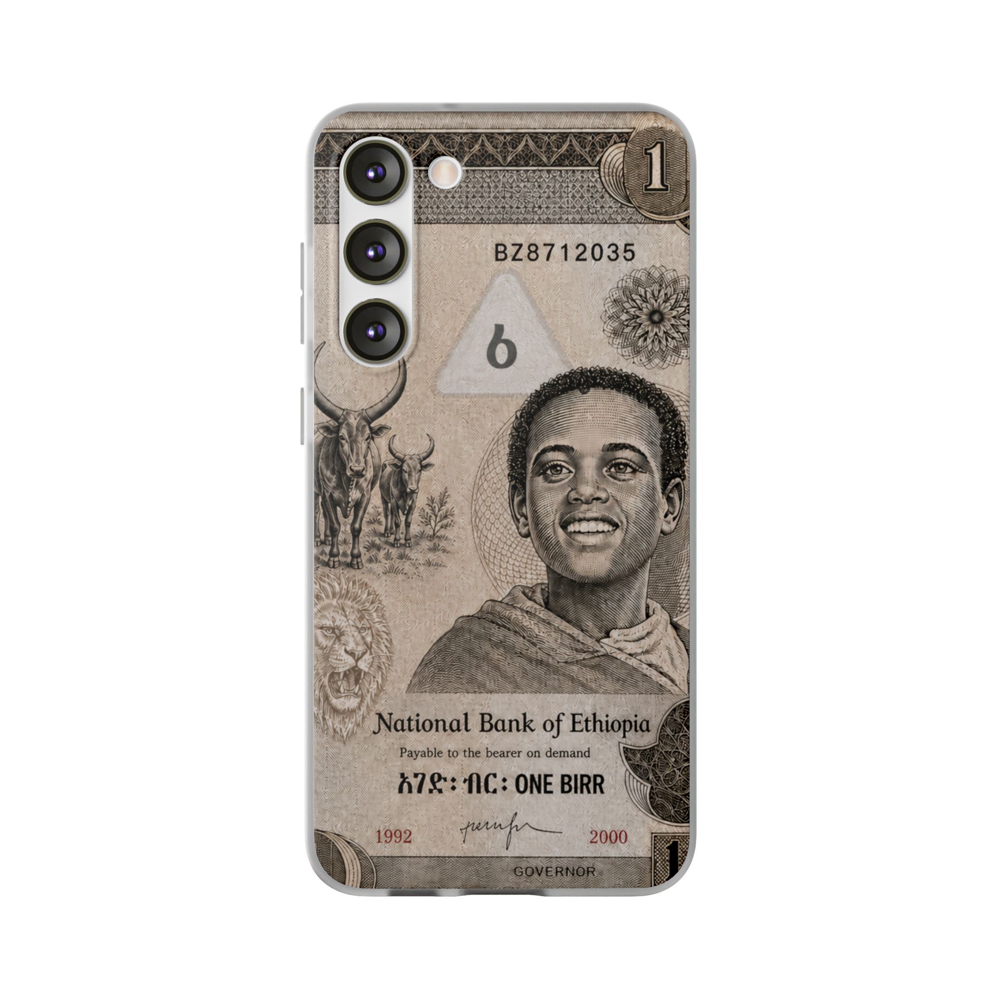 Ethiopian Birr Slim Phone Case | Habesha Money Cover Design