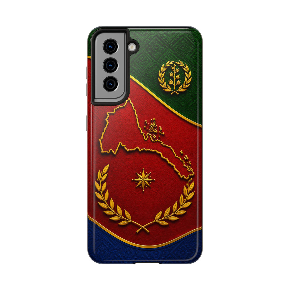 Eritrea Heritage Gold Map Tough Case – phone case view 23