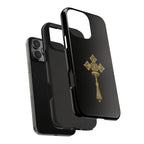 Black & Gold Ethiopian Cross Tough Case