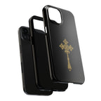 Black & Gold Ethiopian Cross Tough Case
