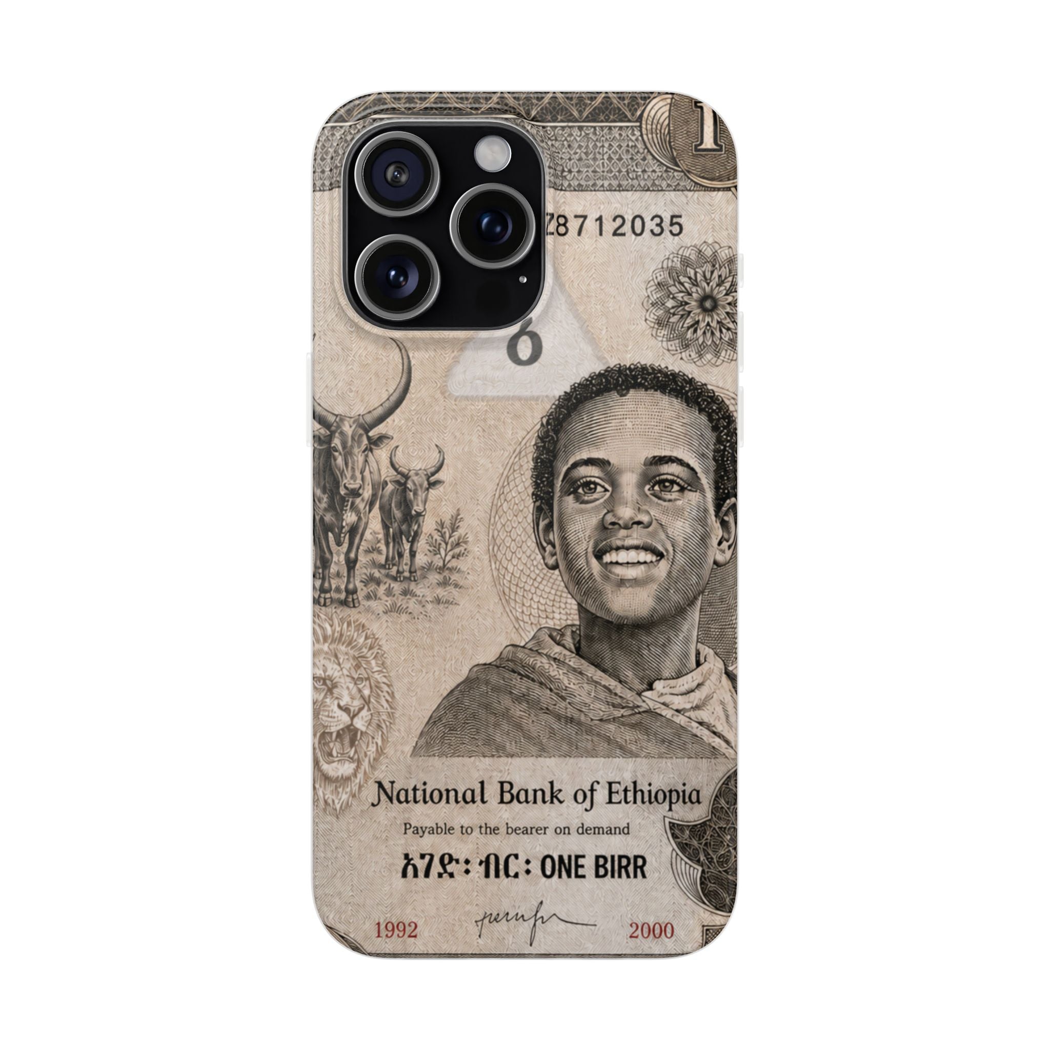 Ethiopian Birr Slim Phone Case | Habesha Money Cover Design