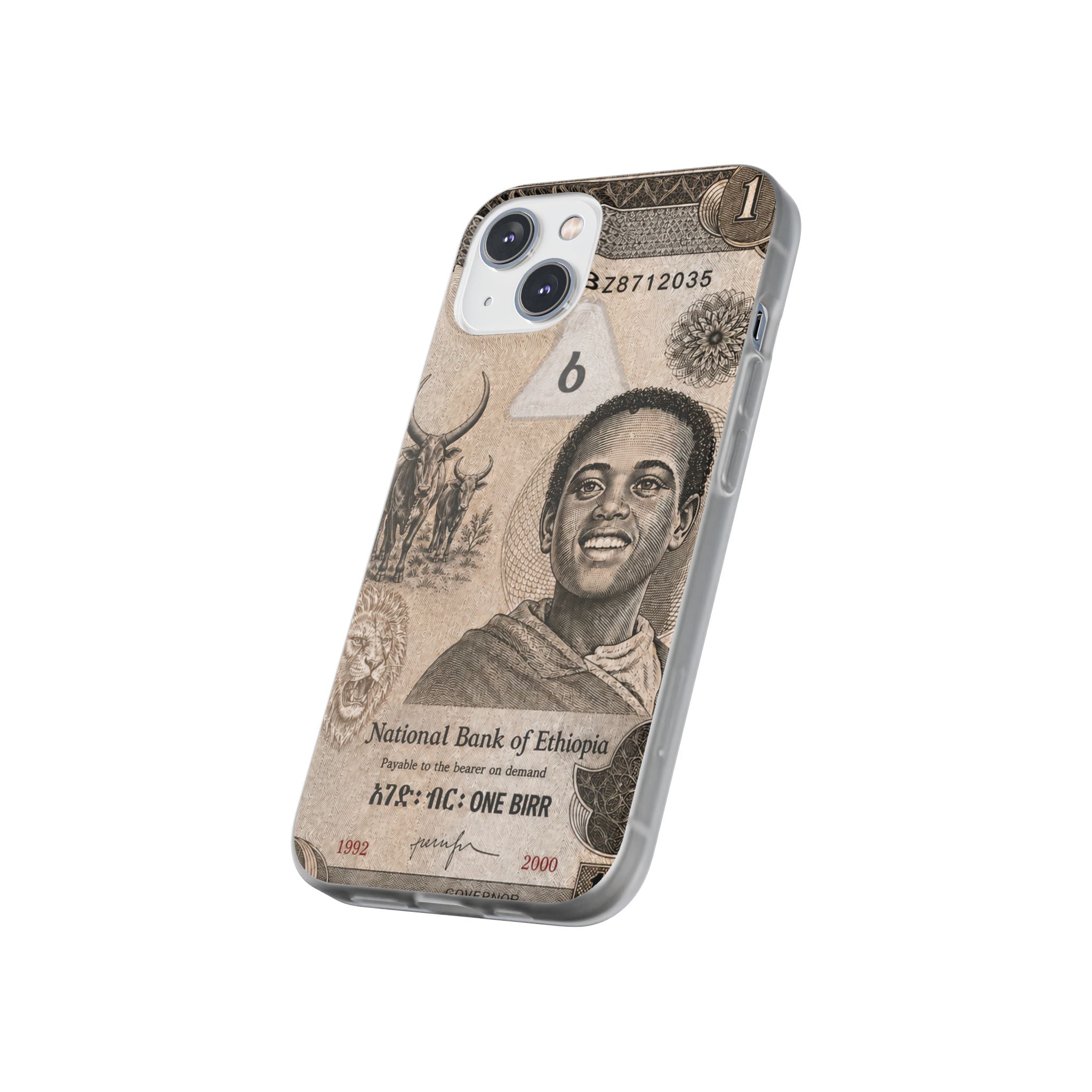 Ethiopian Birr Slim Phone Case | Habesha Money Cover Design