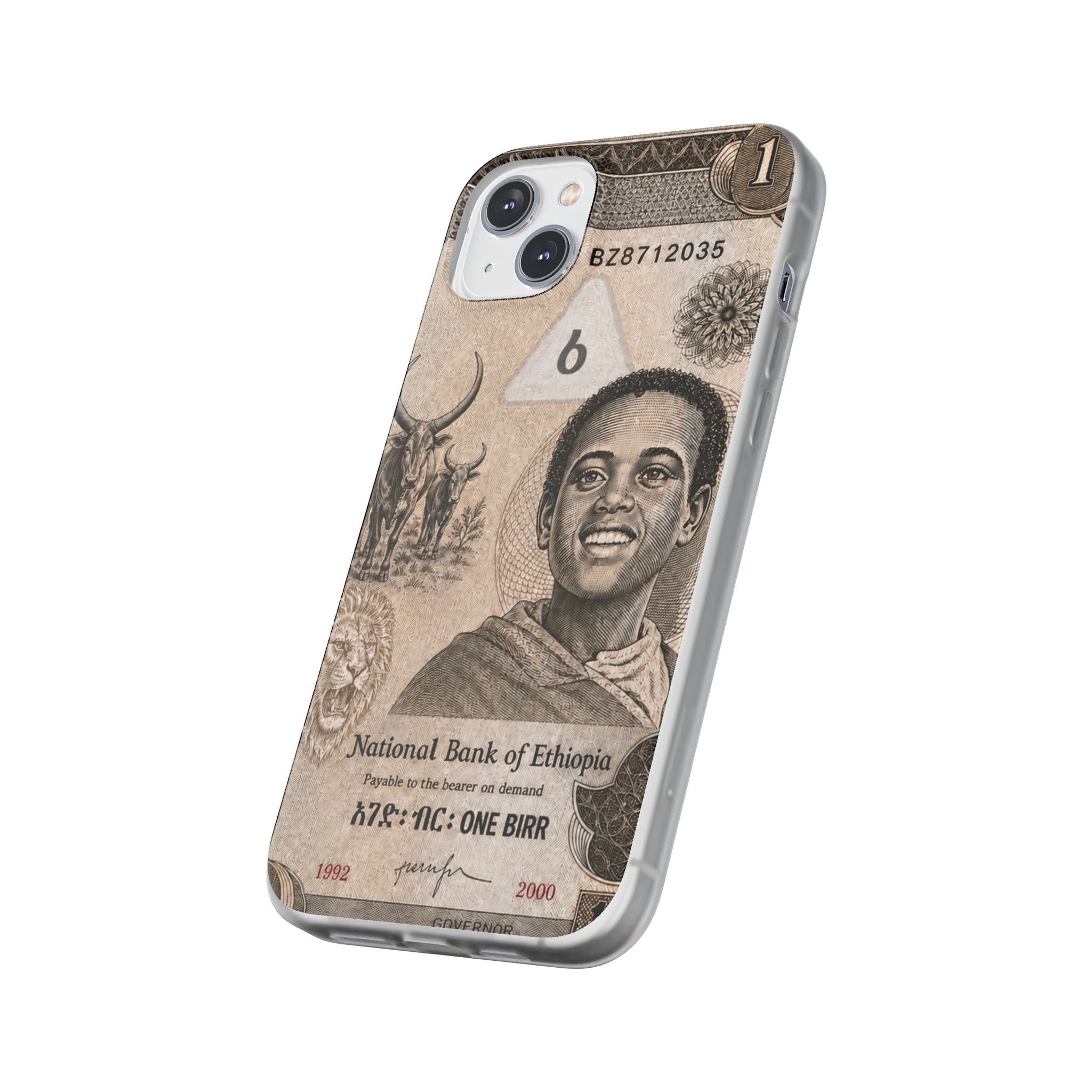 Ethiopian Birr Slim Phone Case | Habesha Money Cover Design