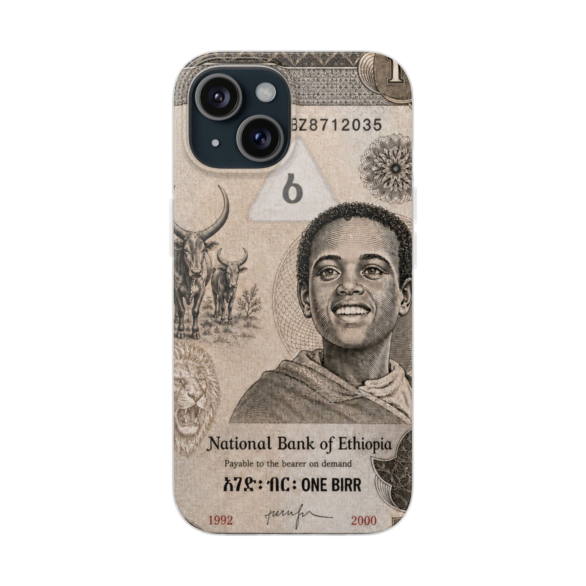 Ethiopian Birr Slim Phone Case | Habesha Money Cover Design