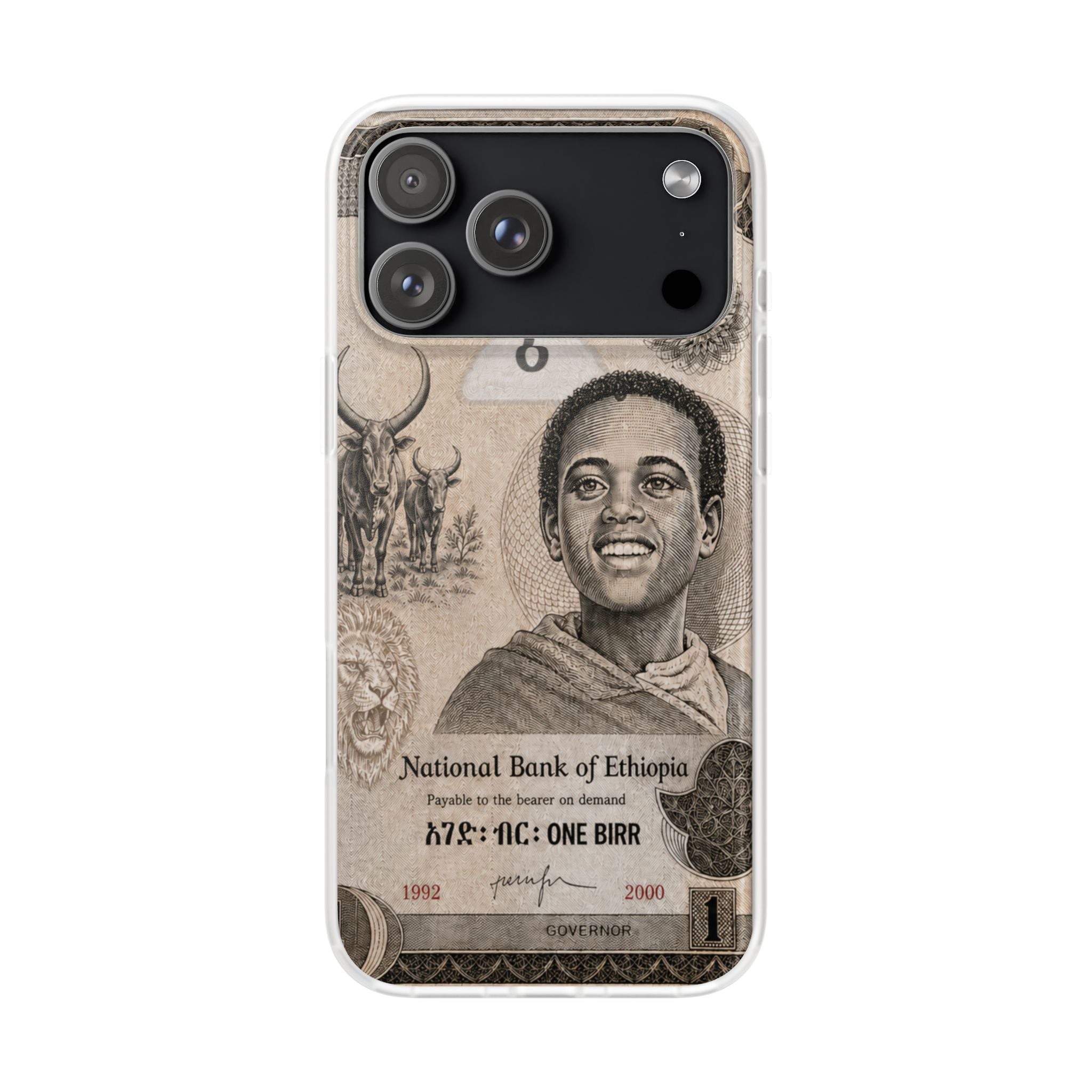 Ethiopian Birr Slim Phone Case | Habesha Money Cover Design