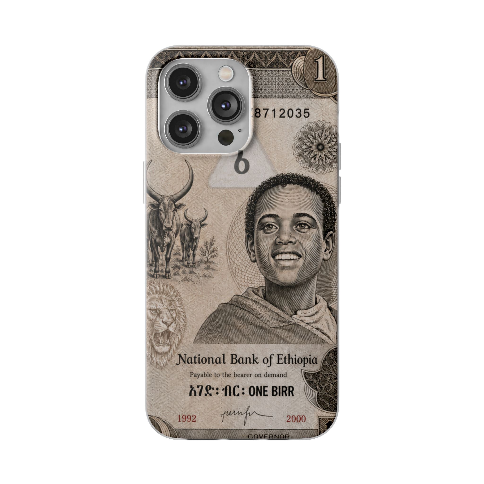 Ethiopian Birr Slim Phone Case | Habesha Money Cover Design