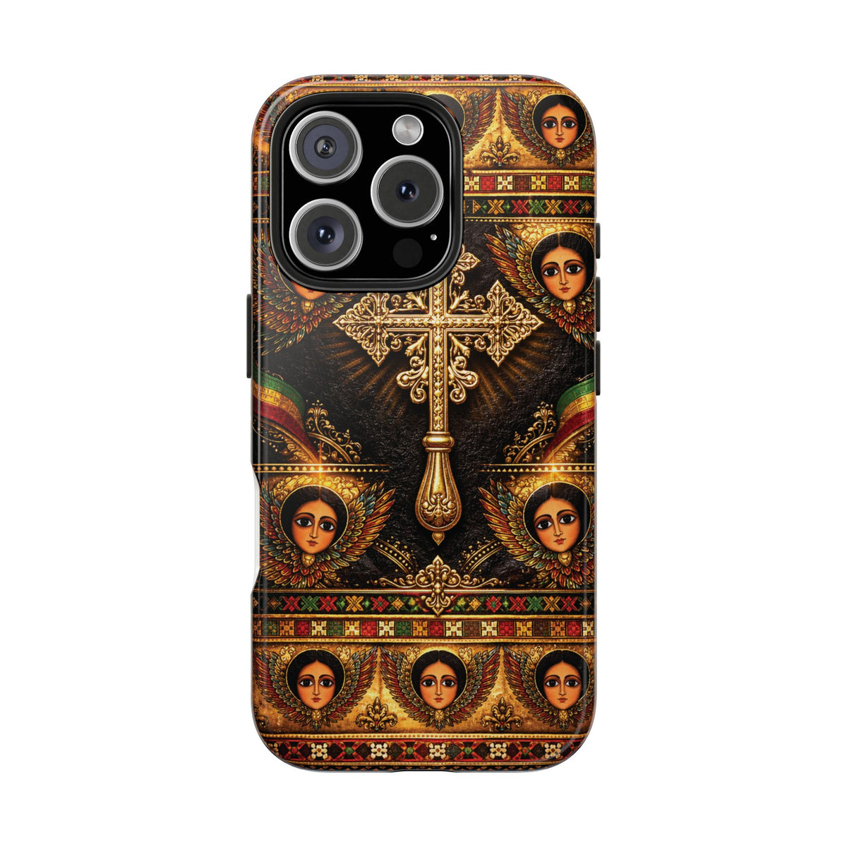 Ethiopian Cross & Angels Tough Case – phone case view 24