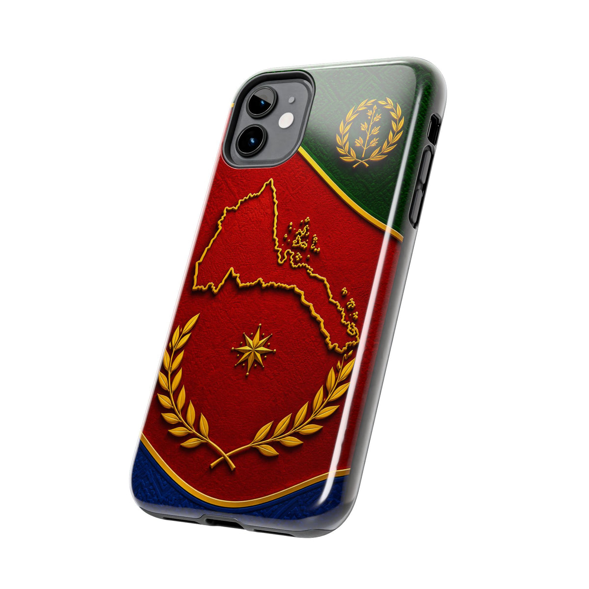 Eritrea Heritage Gold Map Tough Case – phone case view 37