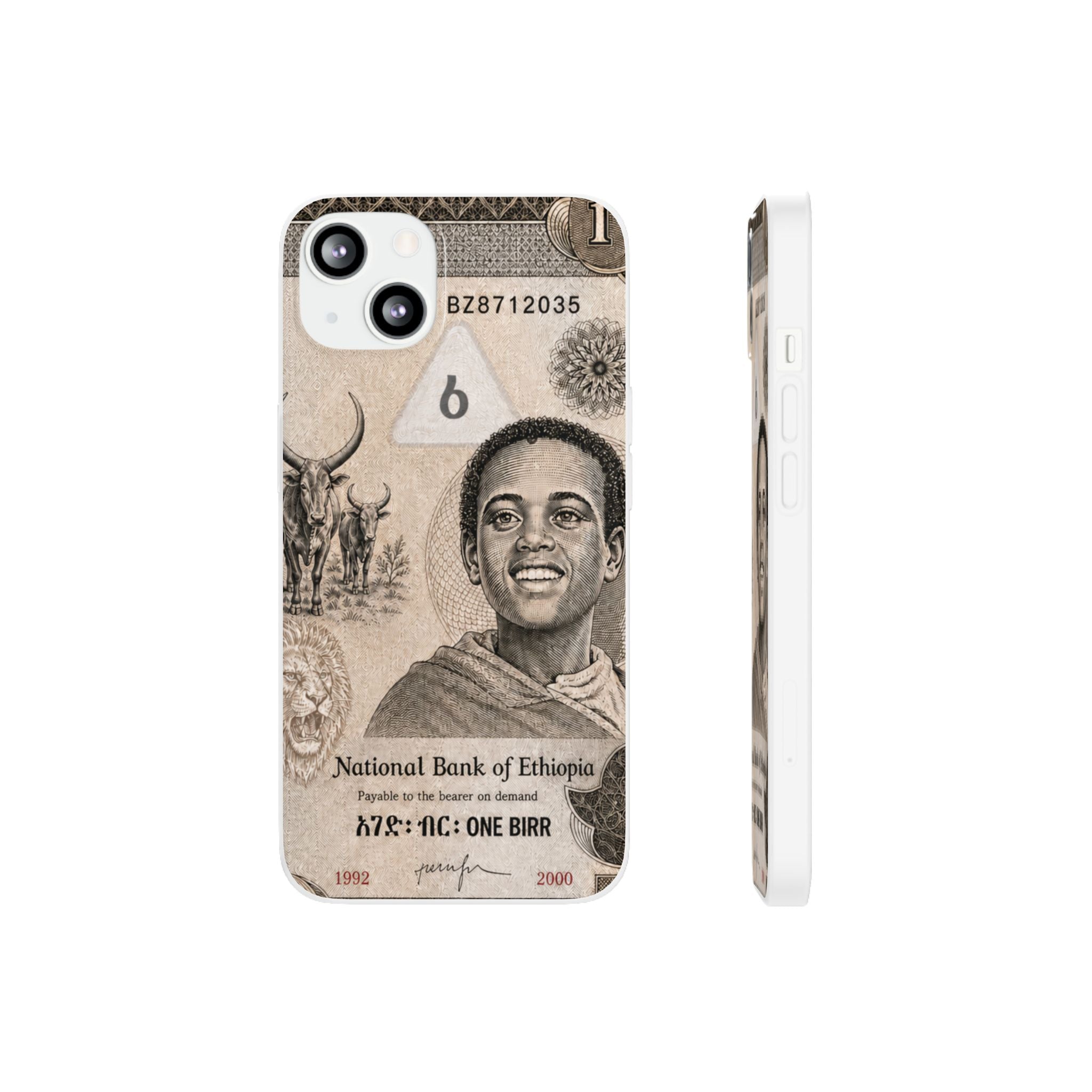 Ethiopian Birr Slim Phone Case | Habesha Money Cover Design
