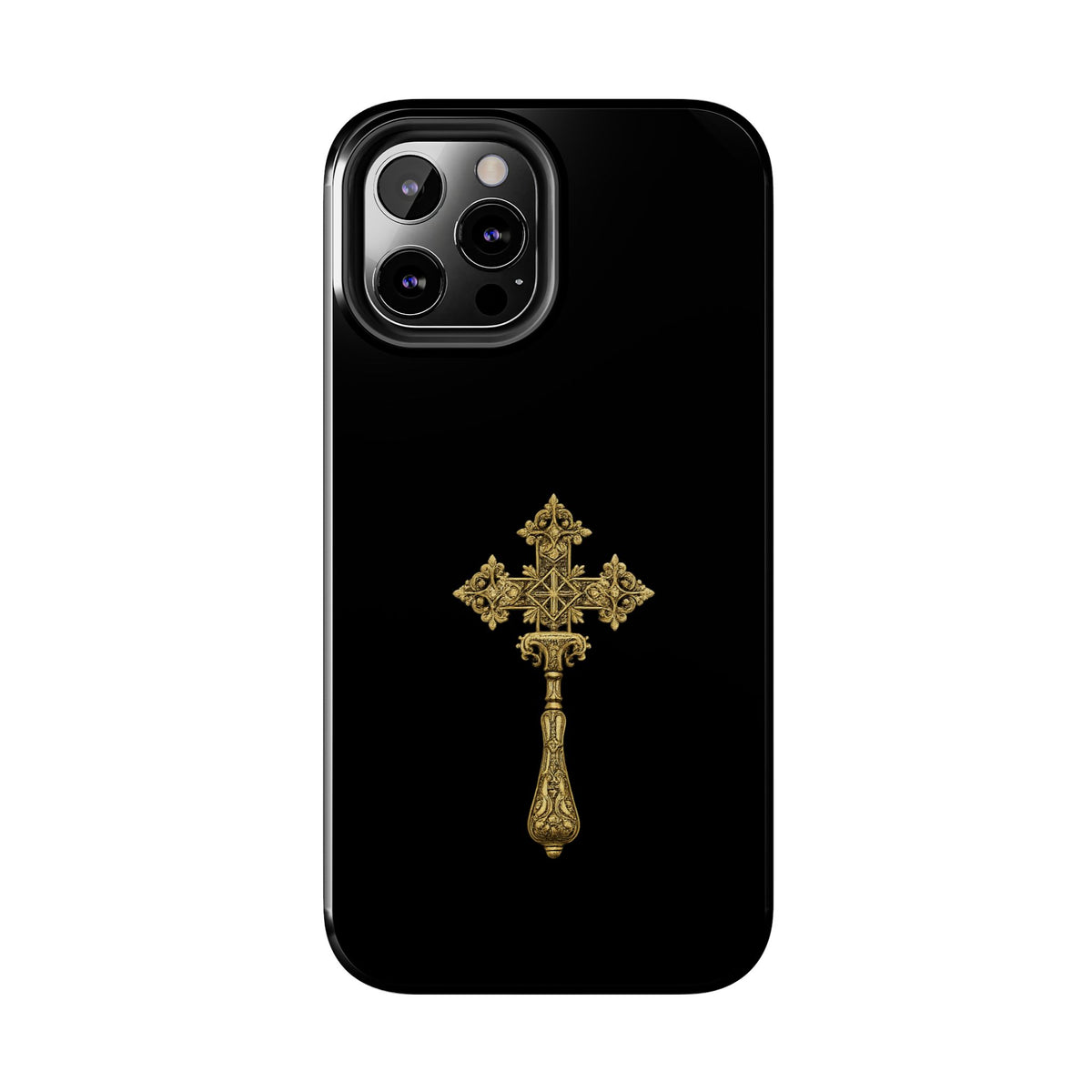 Black & Gold Ethiopian Cross Tough Case
