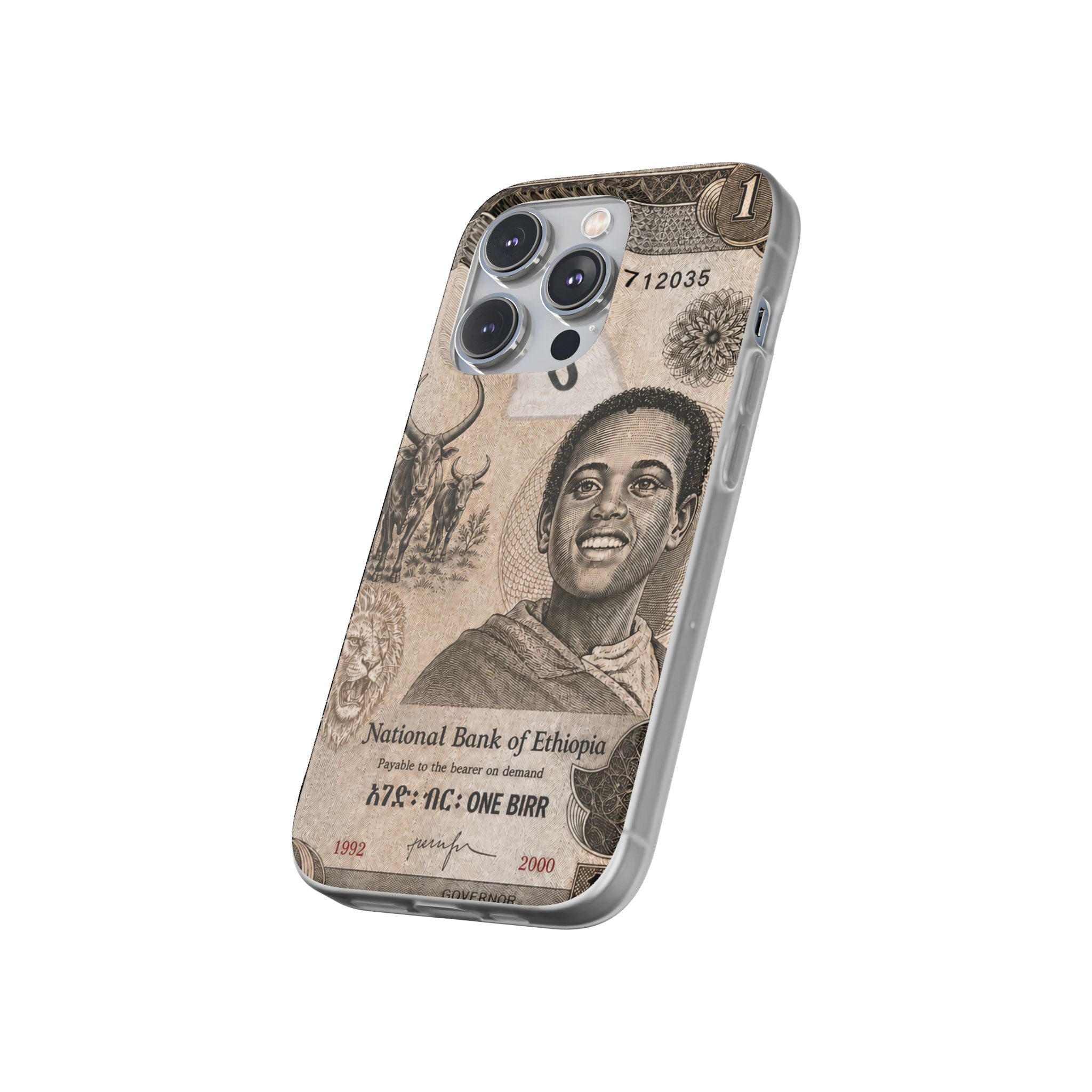 Ethiopian Birr Slim Phone Case | Habesha Money Cover Design