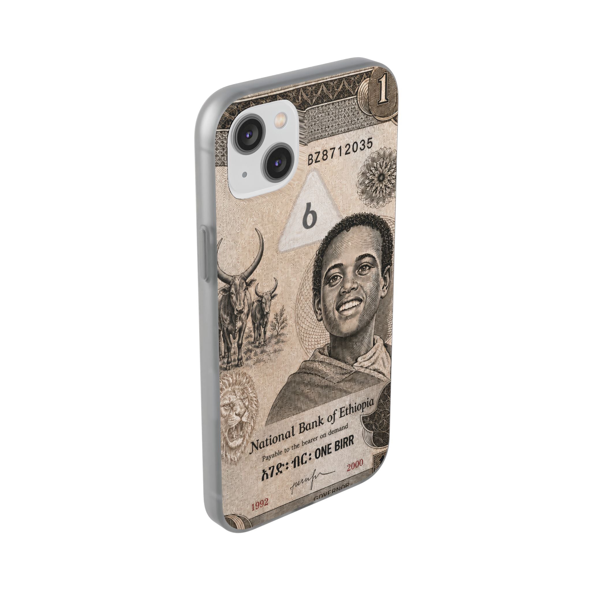 Ethiopian Birr Slim Phone Case | Habesha Money Cover Design