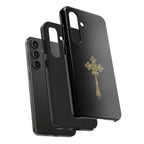 Black & Gold Ethiopian Cross Tough Case