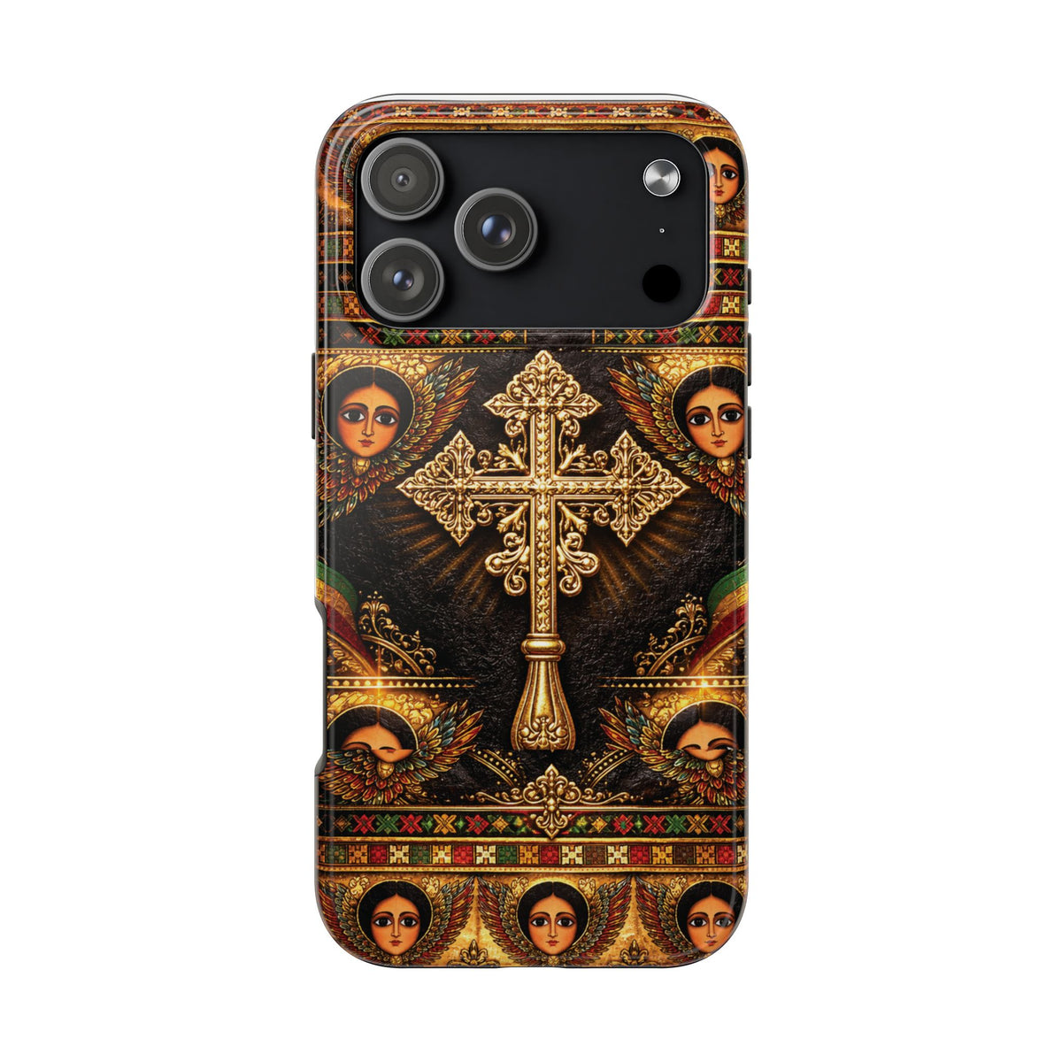 Ethiopian Cross & Angels Tough Case – phone case view 31