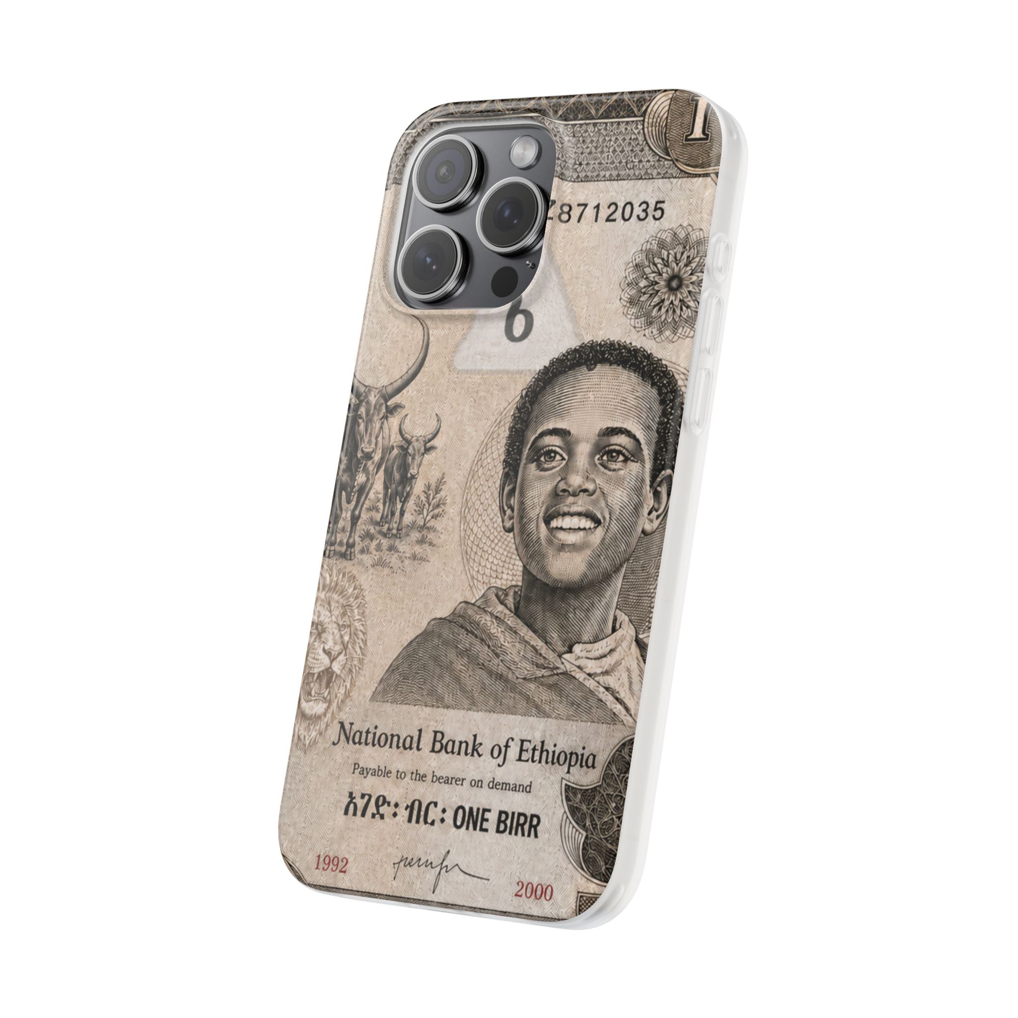 Ethiopian Birr Slim Phone Case | Habesha Money Cover Design