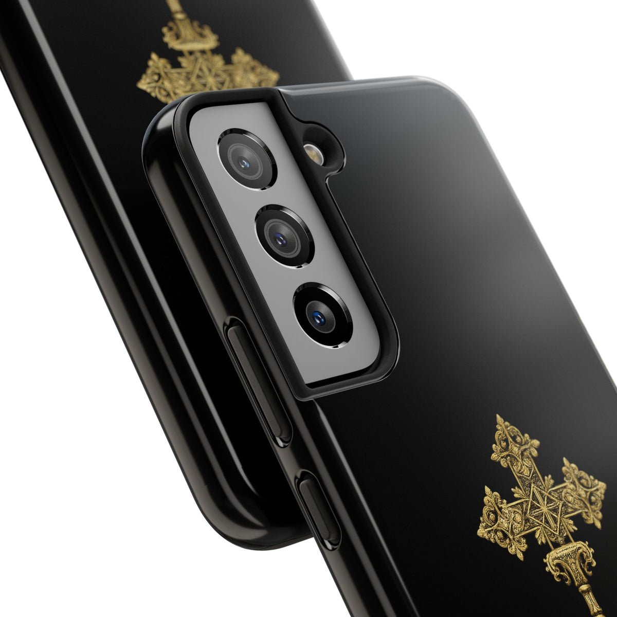 Black & Gold Ethiopian Cross Tough Case