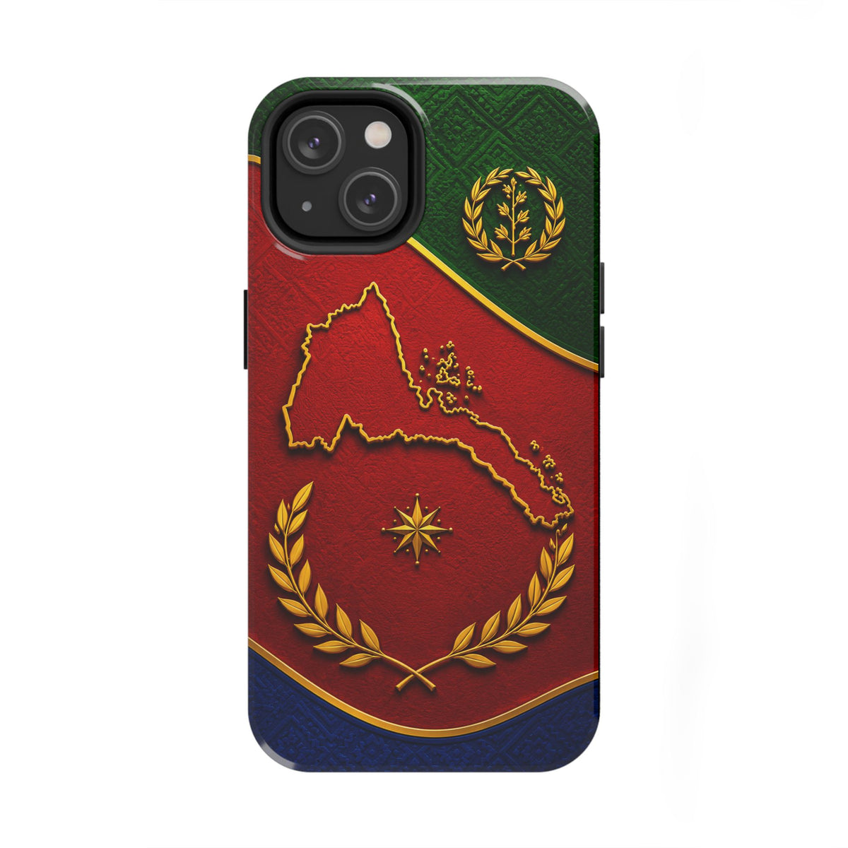 Eritrea Heritage Gold Map Tough Case – phone case view 13