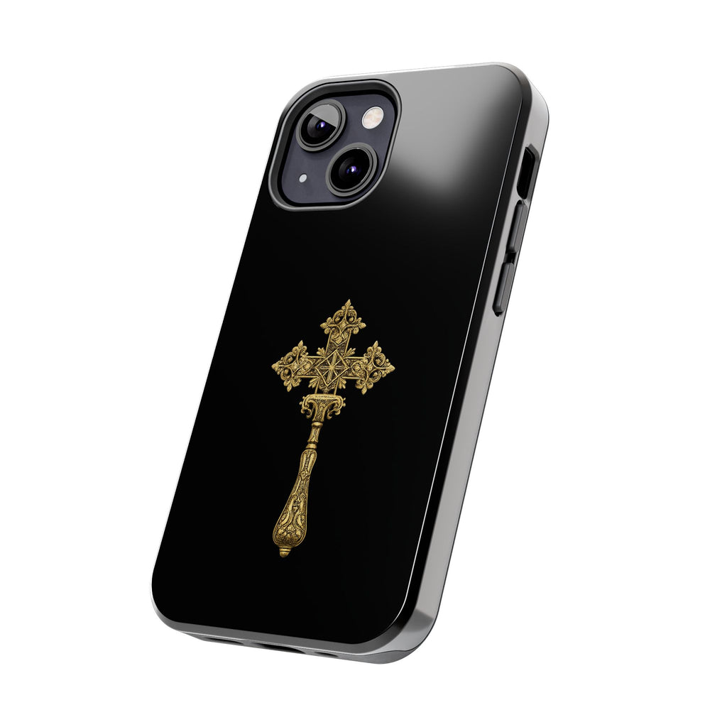 Black & Gold Ethiopian Cross Tough Case