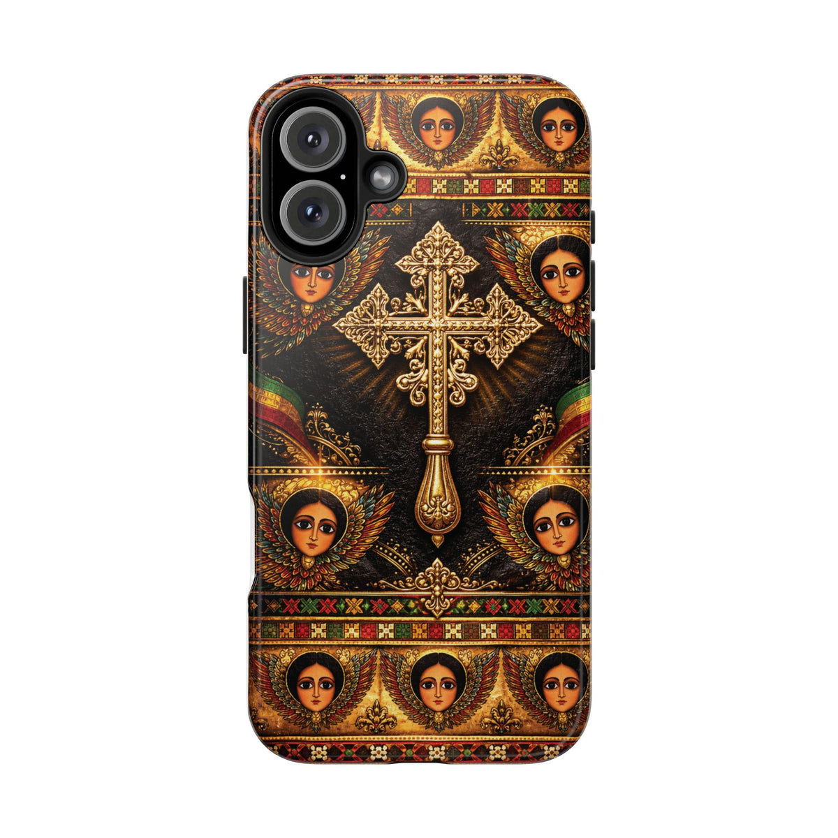 Ethiopian Cross & Angels Tough Case – phone case view 27