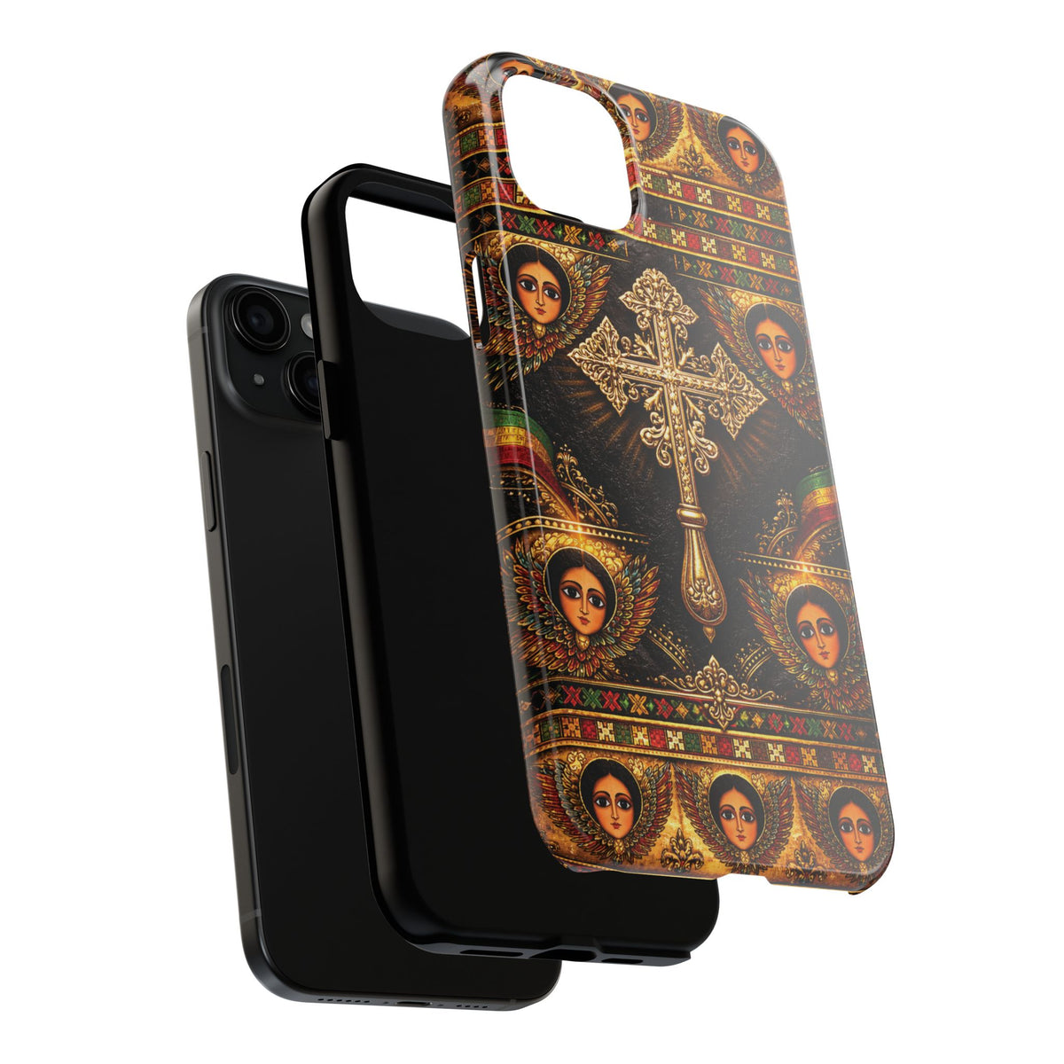 Ethiopian Cross & Angels Tough Case – phone case view 18